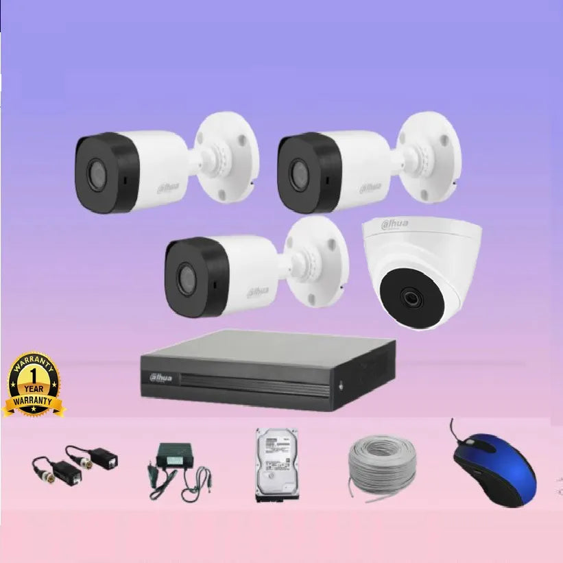 DAHUA 4-Pcs Set CCTV CAMERA Kit