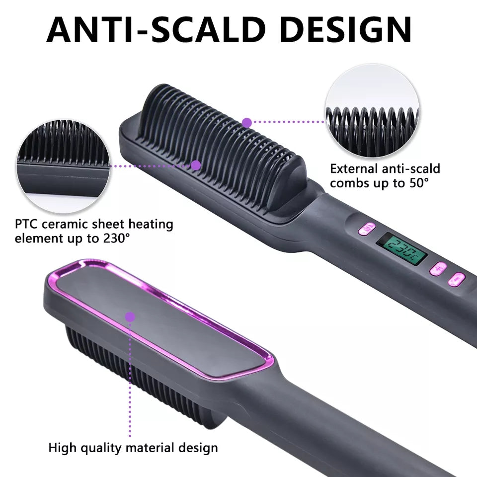 Hair straightener Comb