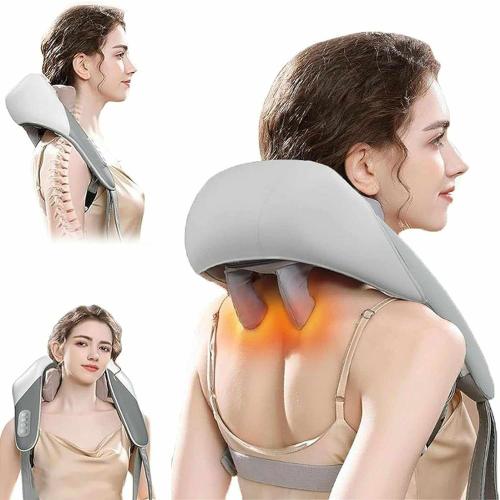 Wireless Heat Neck/Back Massager Rechargeable