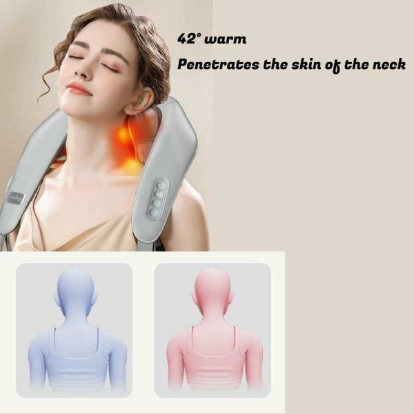 Wireless Heat Neck/Back Massager Rechargeable