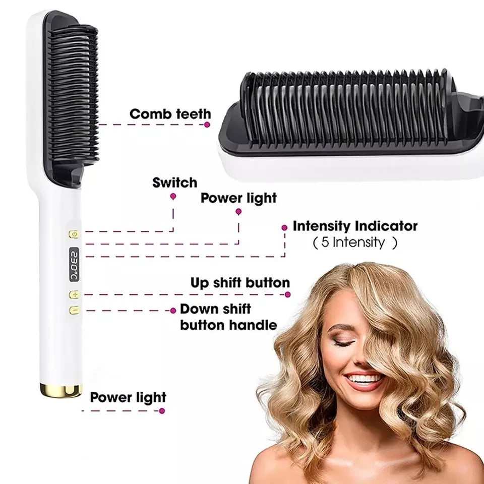 Hair straightener Comb