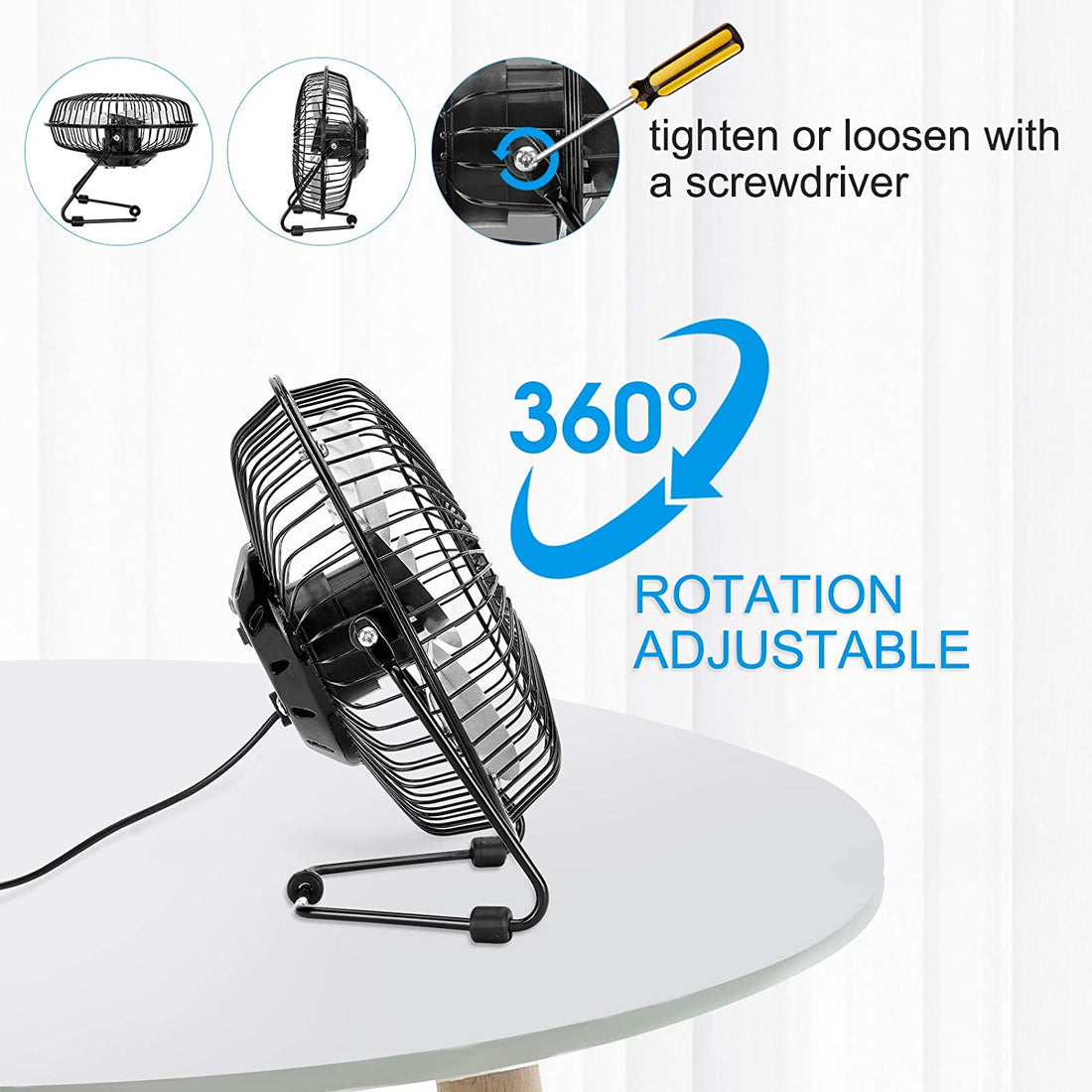 Mini 6inch USB small Fan metal body