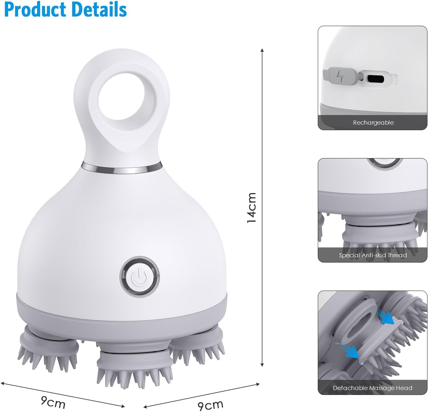 MDHL Electric Scalp Massager, Wireless