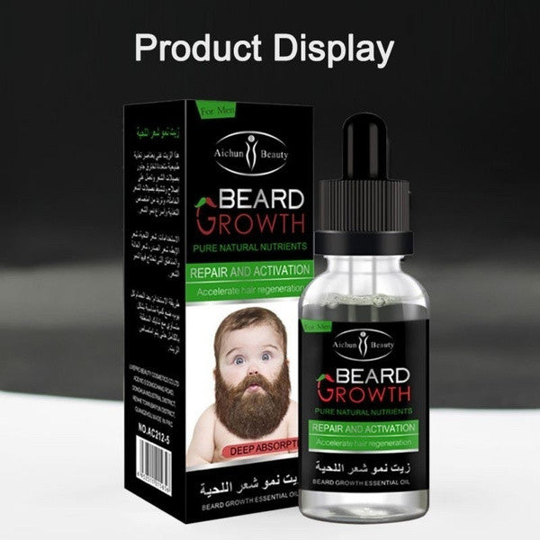 Men's Facial Hair Grow Thick Beard growth oil