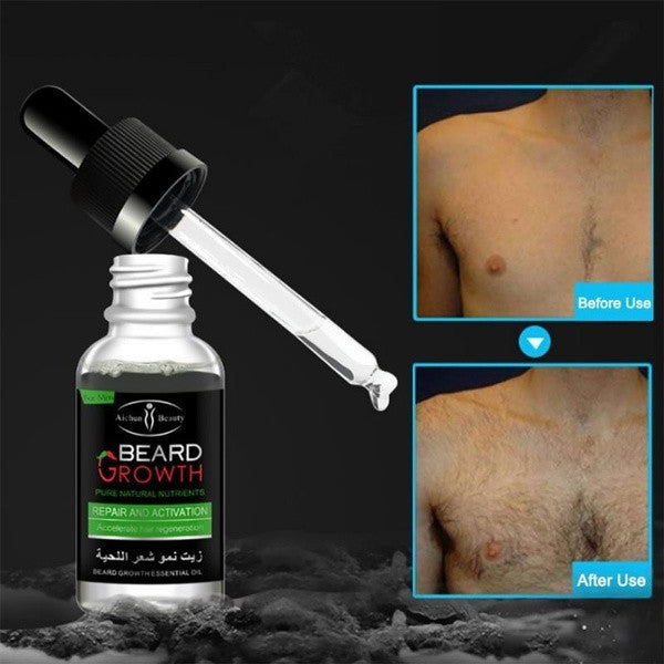 Men's Facial Hair Grow Thick Beard growth oil