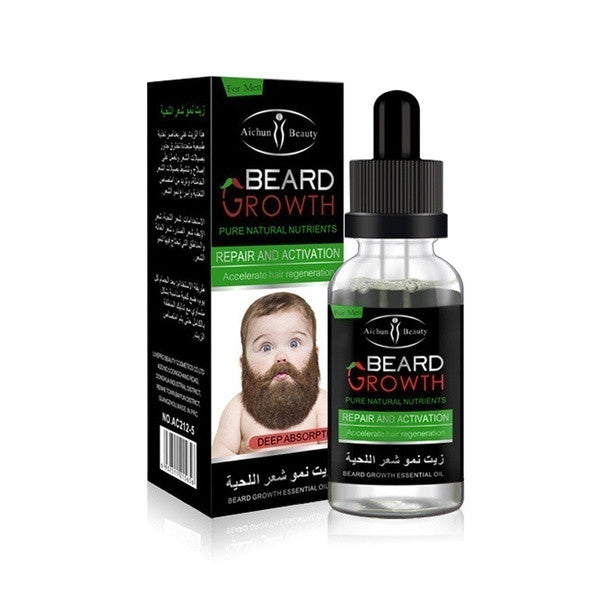 Men's Facial Hair Grow Thick Beard growth oil