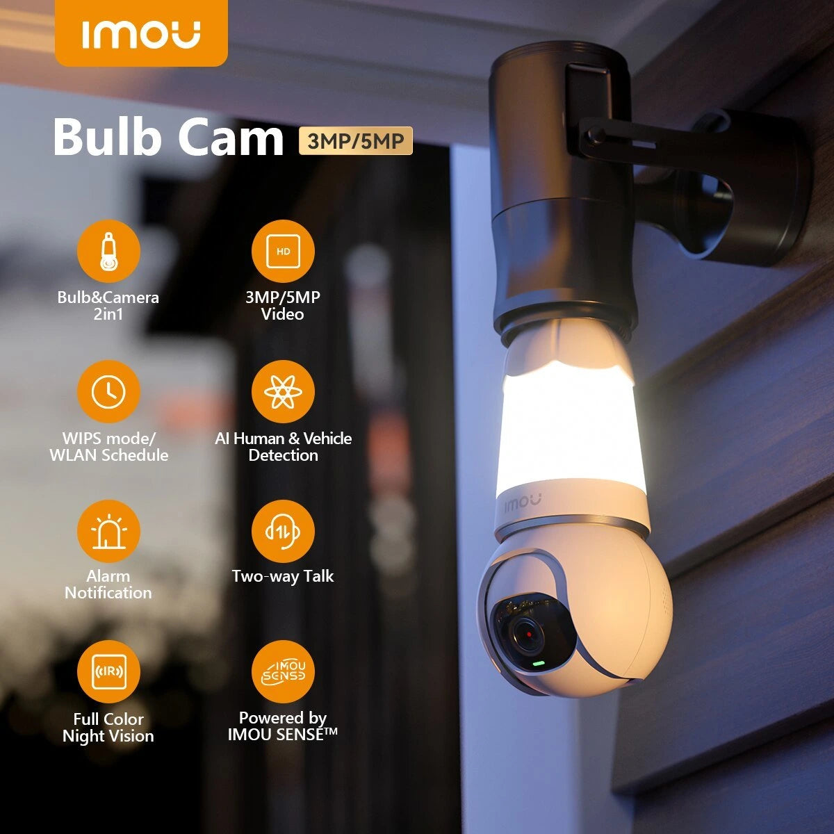 IMOU SMART BULB CAMERA  3MP