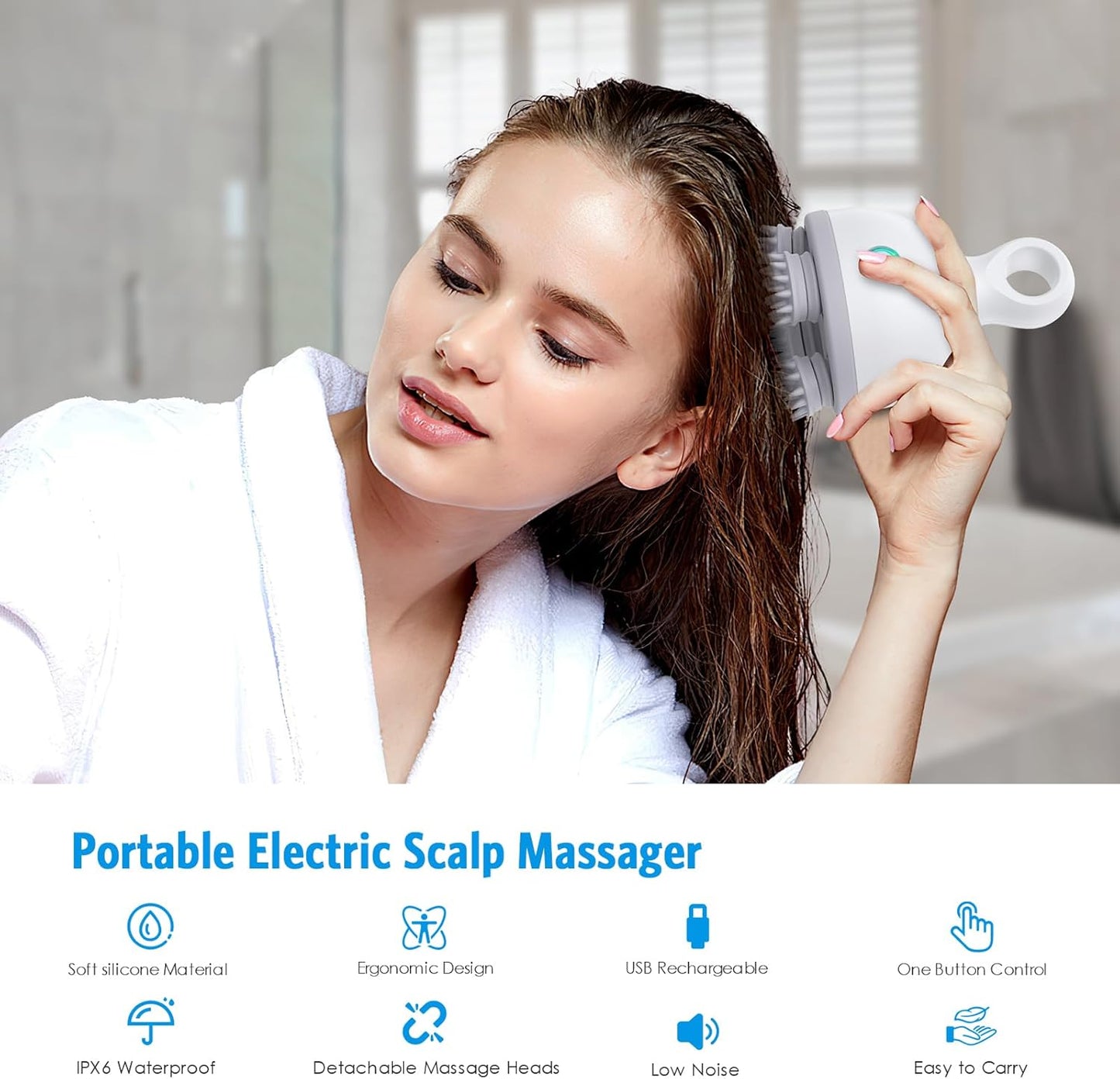 MDHL Electric Scalp Massager, Wireless