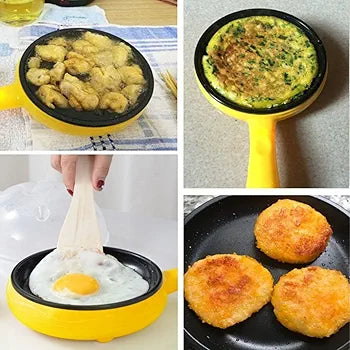 2 in 1 Electric Fry Pan With 7 Pcs Egg Steamer