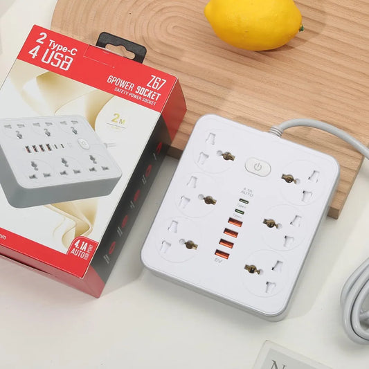 Power Strip with USB- Extension