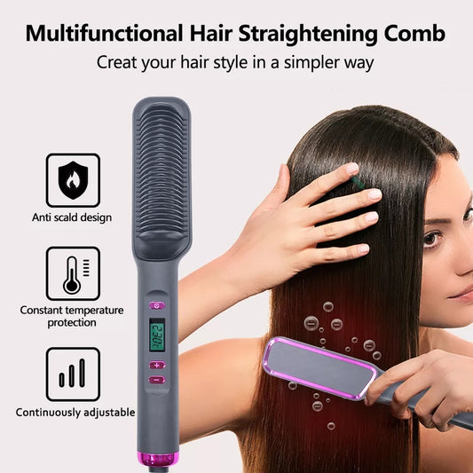 Hair straightener Comb