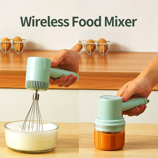 Mini Electric Wireless Hand Mixer Rechargeable