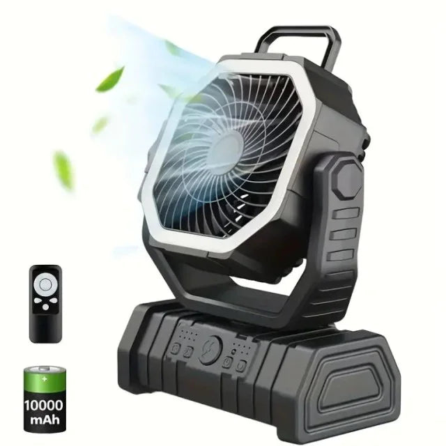 Camping Fan with LED Lantern