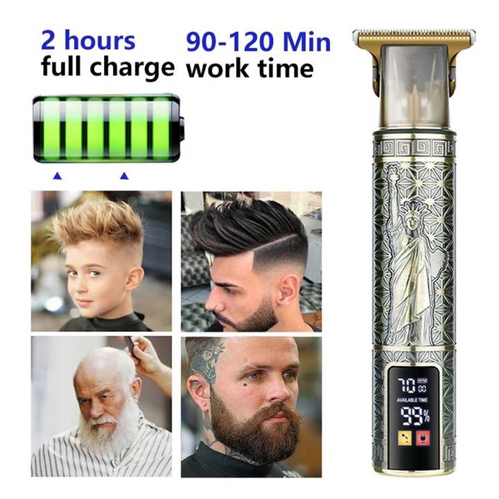 Vintage T9 LCD hair trimmer for men