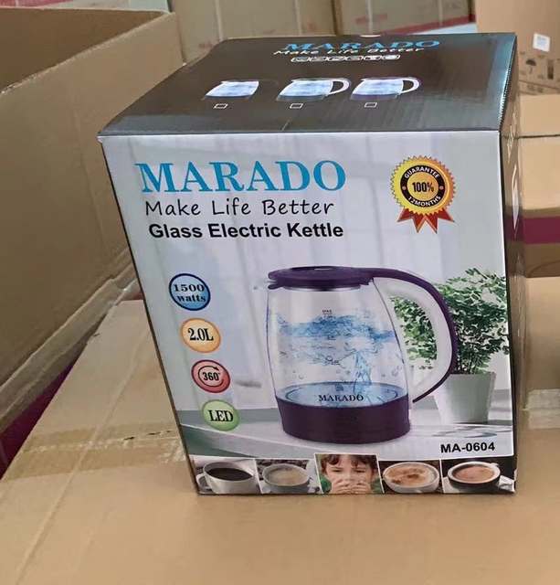 MARADO Glass electric kettle 2.0L 1500W