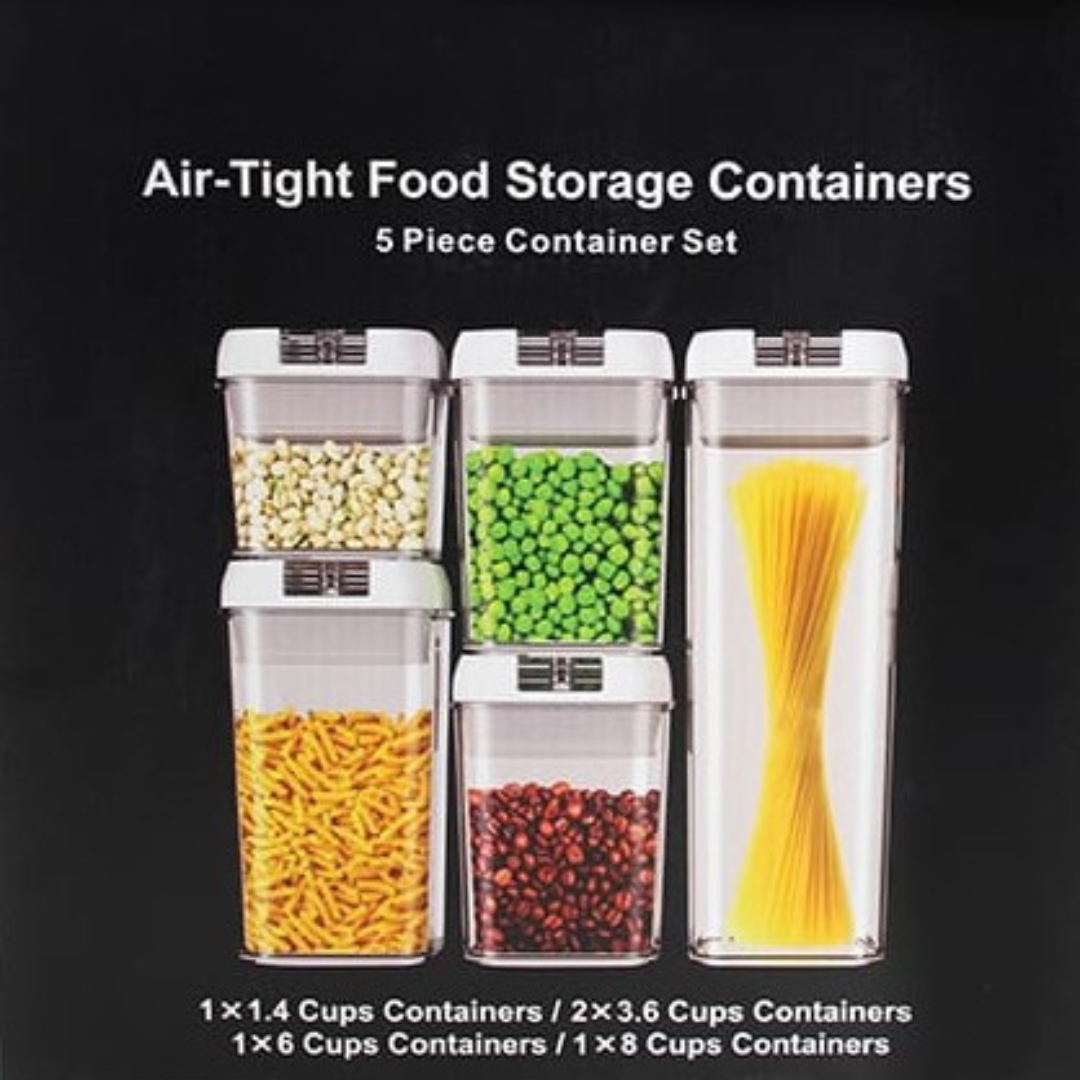 Airtight Food Storage Container Set 5 pieces