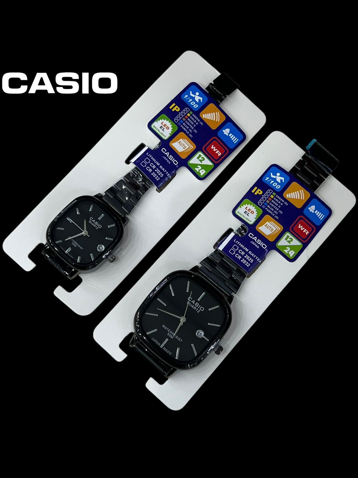 Casio couple watch Black