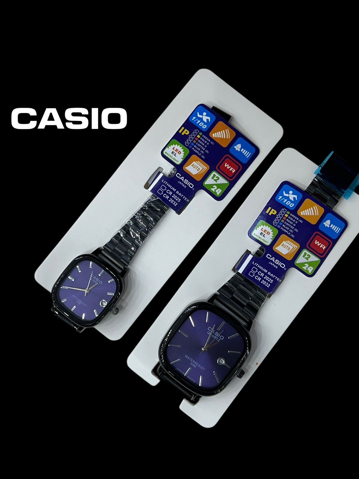 Casio couple watch Black