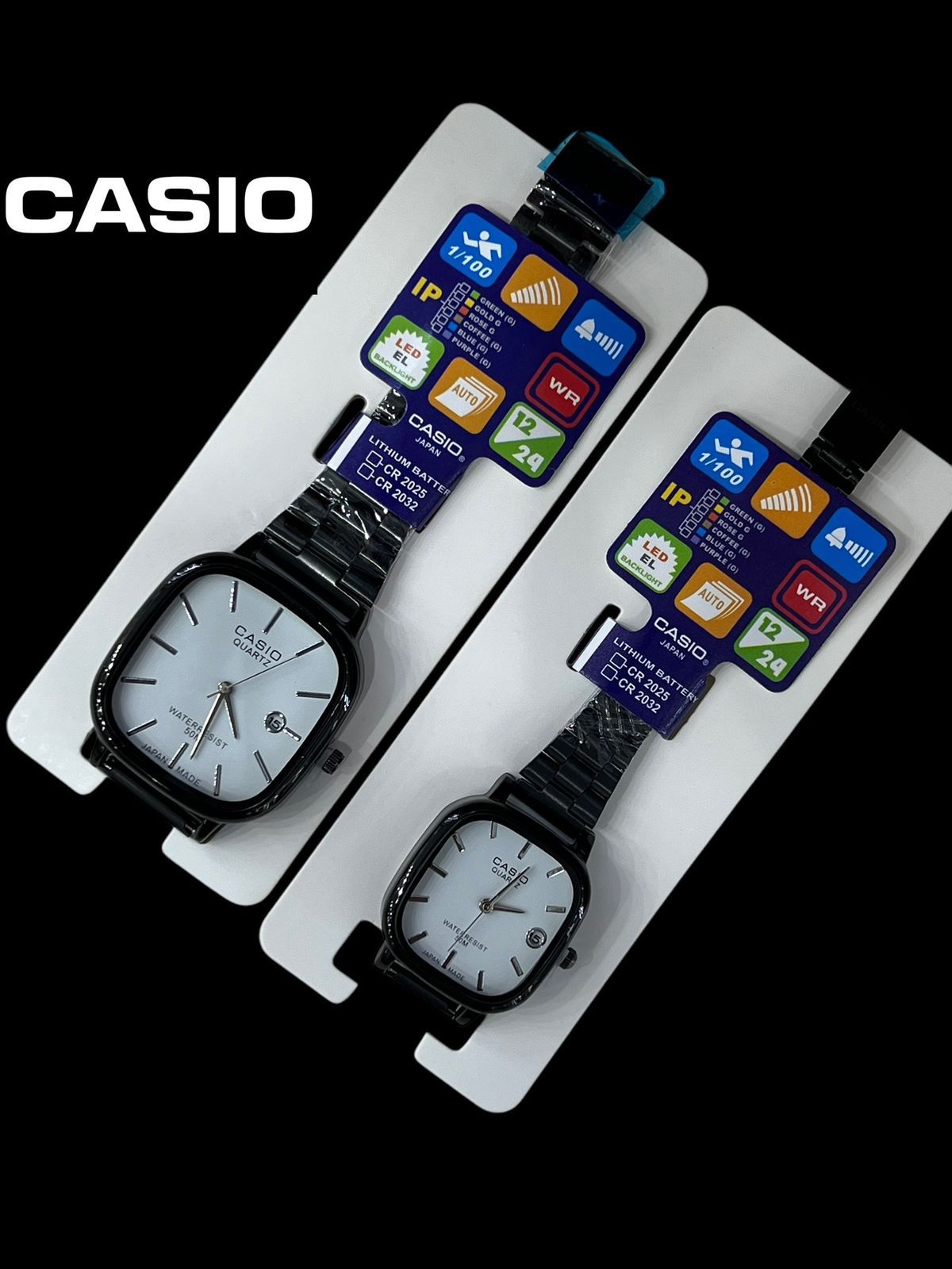 Casio couple watch Black