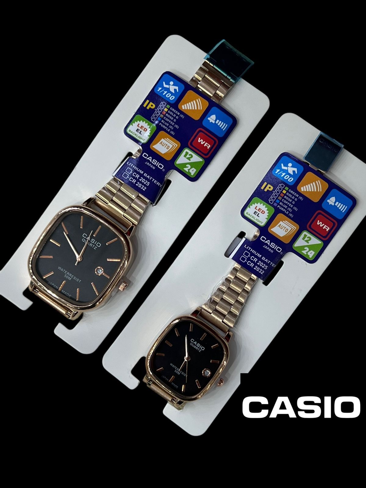 Casio couple watch Black