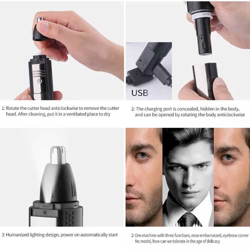 Nose Hair Trimmer Rechargeable