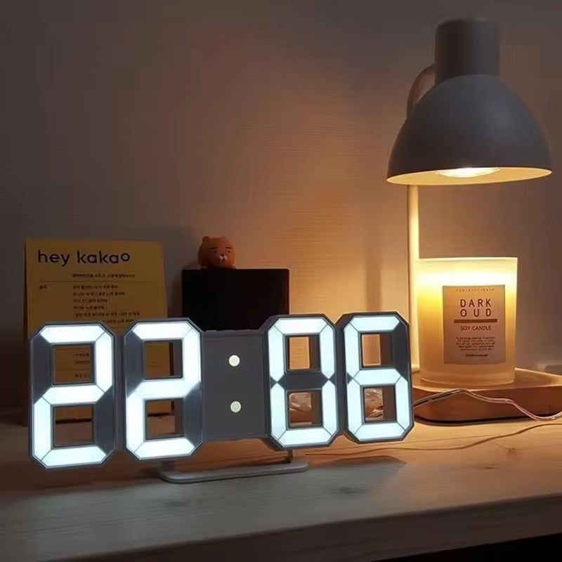 3D LED Digital Luminous Wall Clock