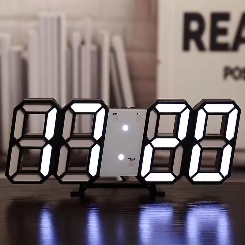 3D LED Digital Luminous Wall Clock