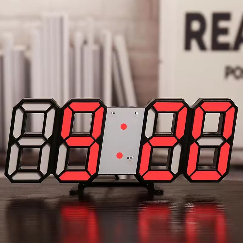 3D LED Digital Luminous Wall Clock