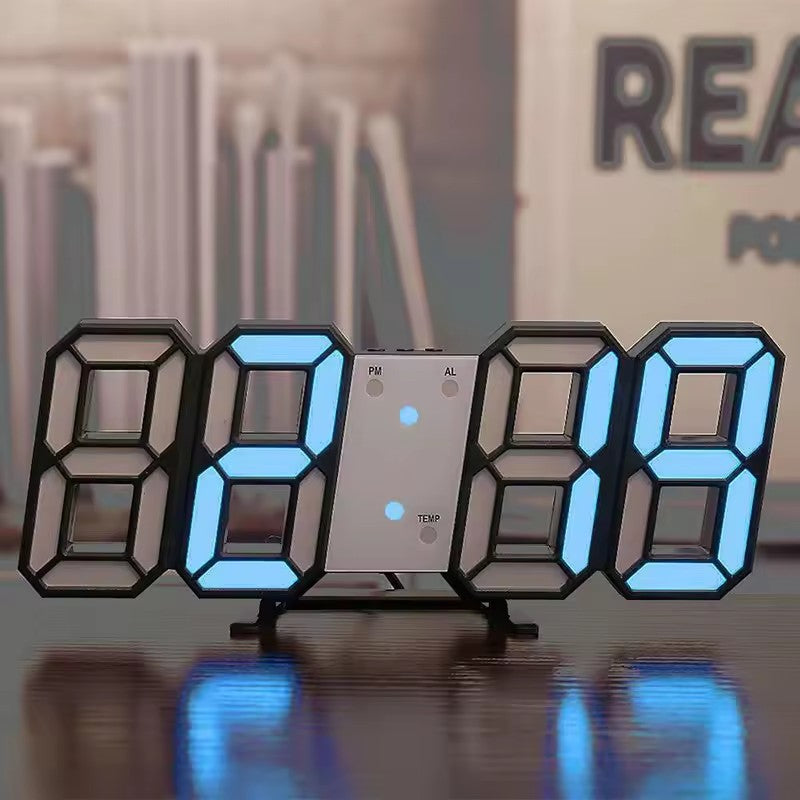 3D LED Digital Luminous Wall Clock