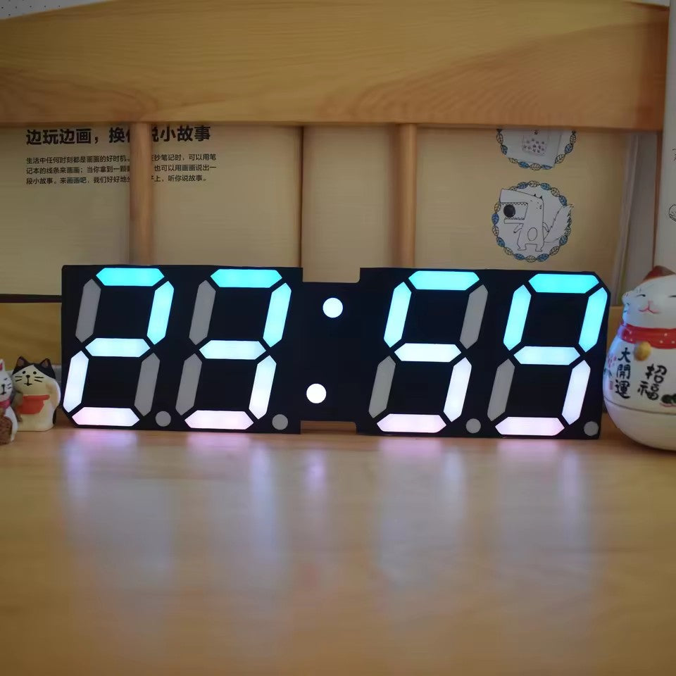 3D LED Digital Luminous Wall Clock