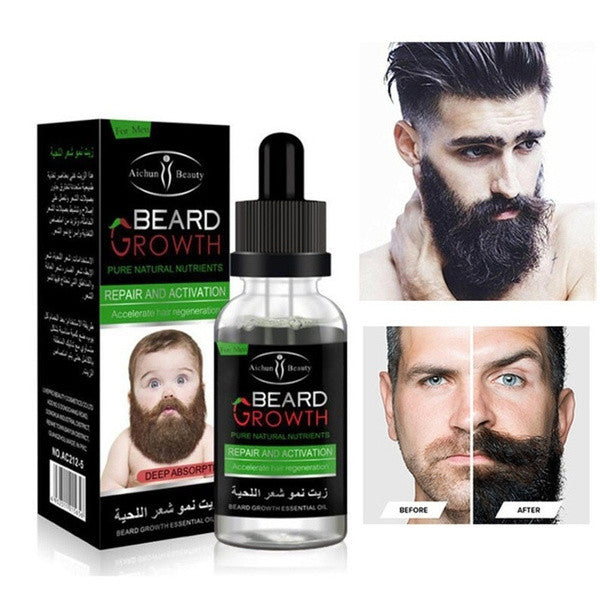 Men's Facial Hair Grow Thick Beard growth oil