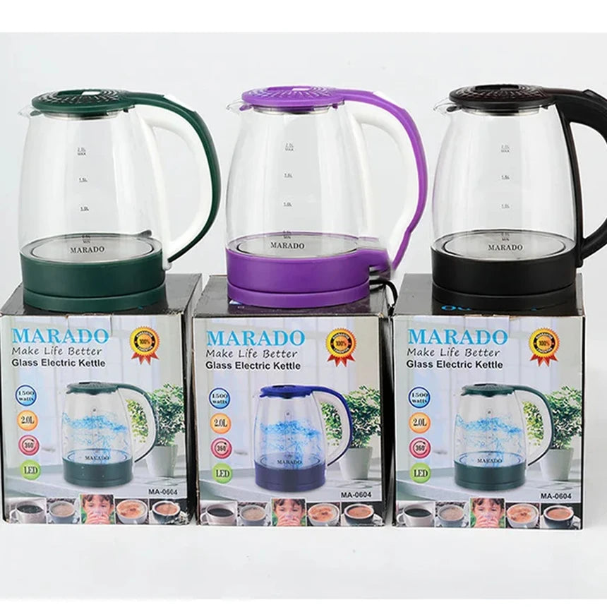 MARADO Glass electric kettle 2.0L 1500W