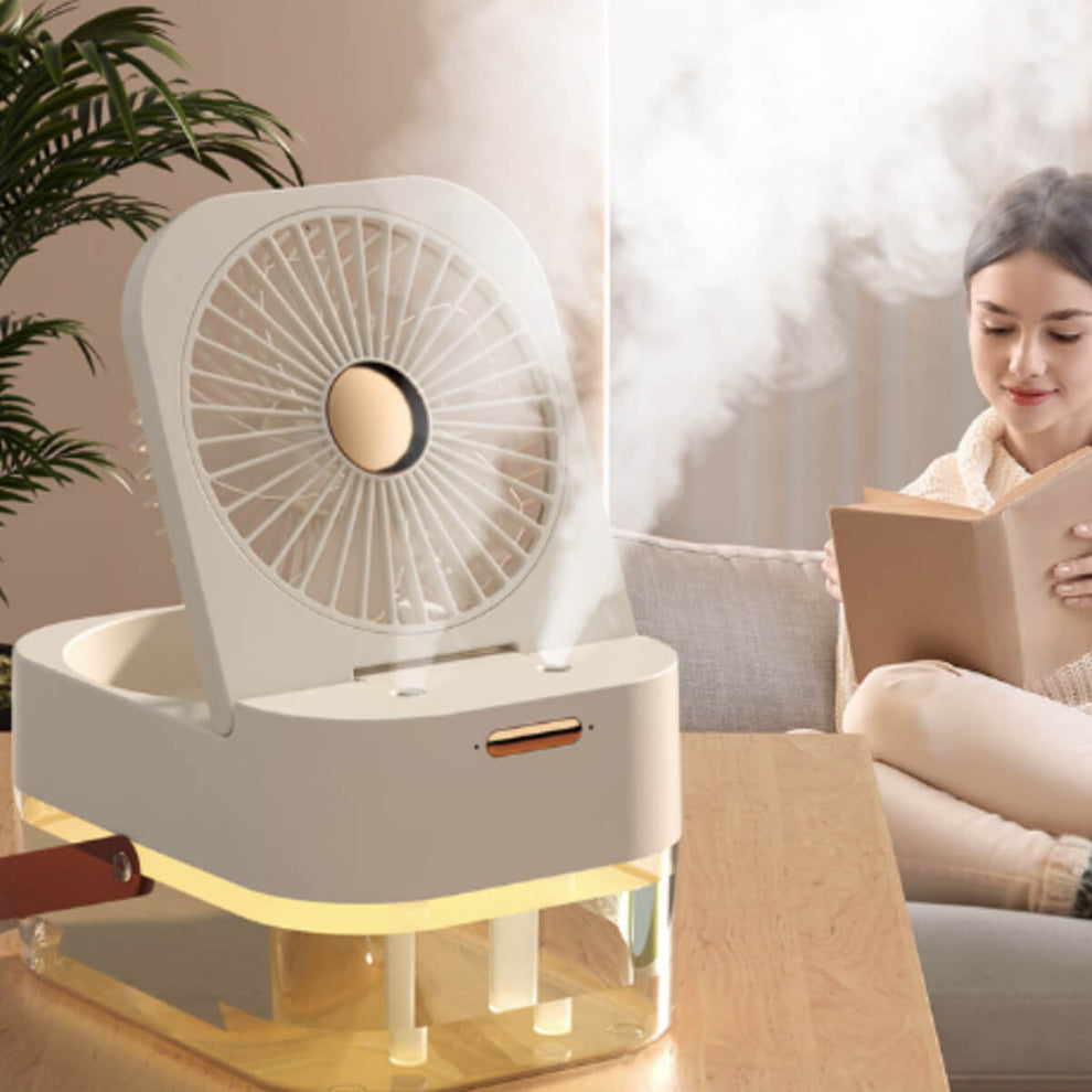 Mini Dual Humidification Spray and Fan