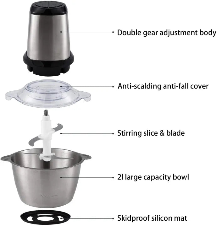 Chopper Food Processor 3L