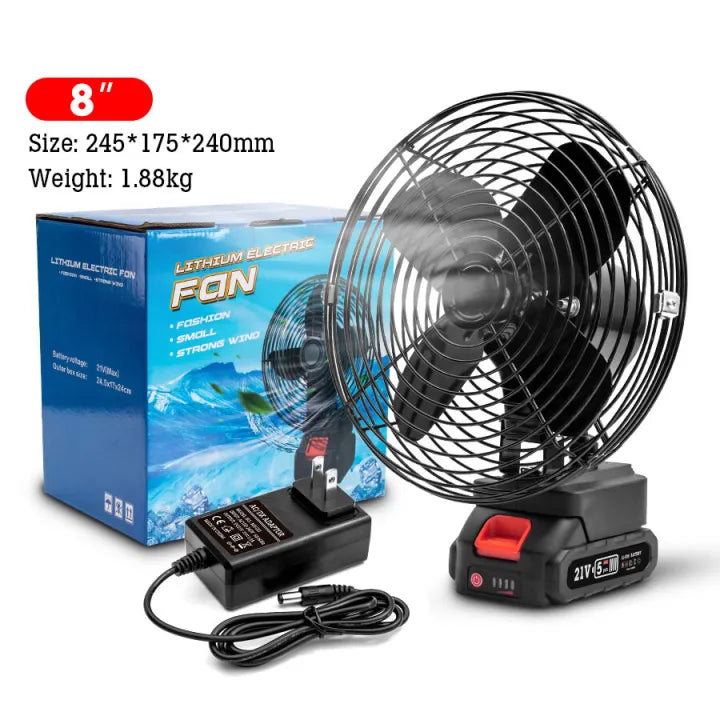 8 inch rechargeable electric fan