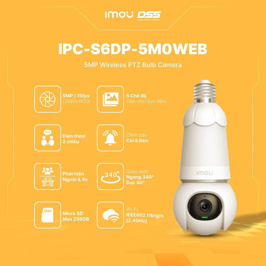 IMOU SMART BULB CAMERA  5MP