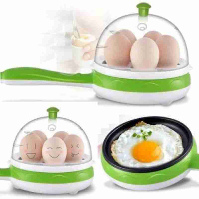 2 in 1 Electric Fry Pan With 7 Pcs Egg Steamer