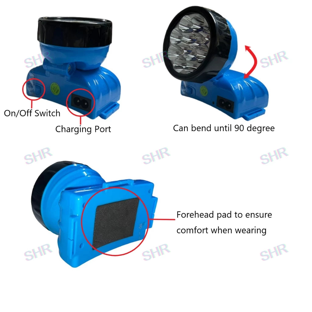 LED RECHARGEABLE HEAD LIGHT