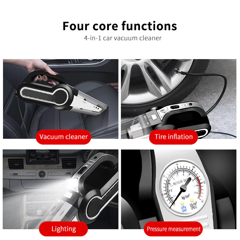 120W Car Vacuum Cleaner 4 In 1