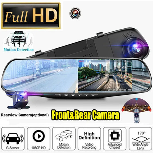 Car Camera Dvr Mirror Front And Rear