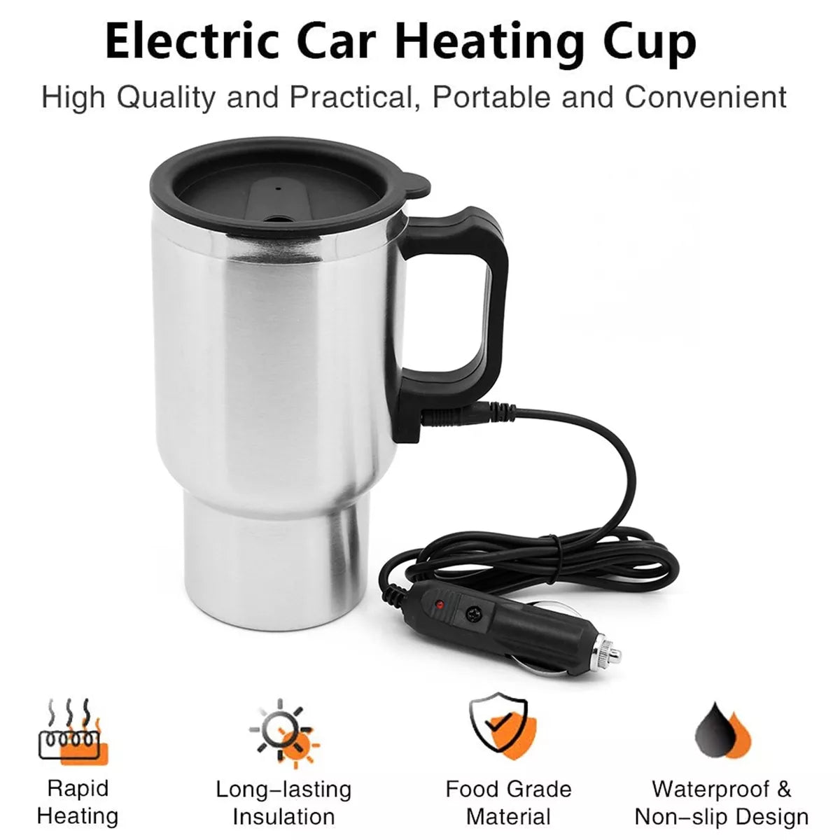 Electric Car Cup Travel Heating Mug